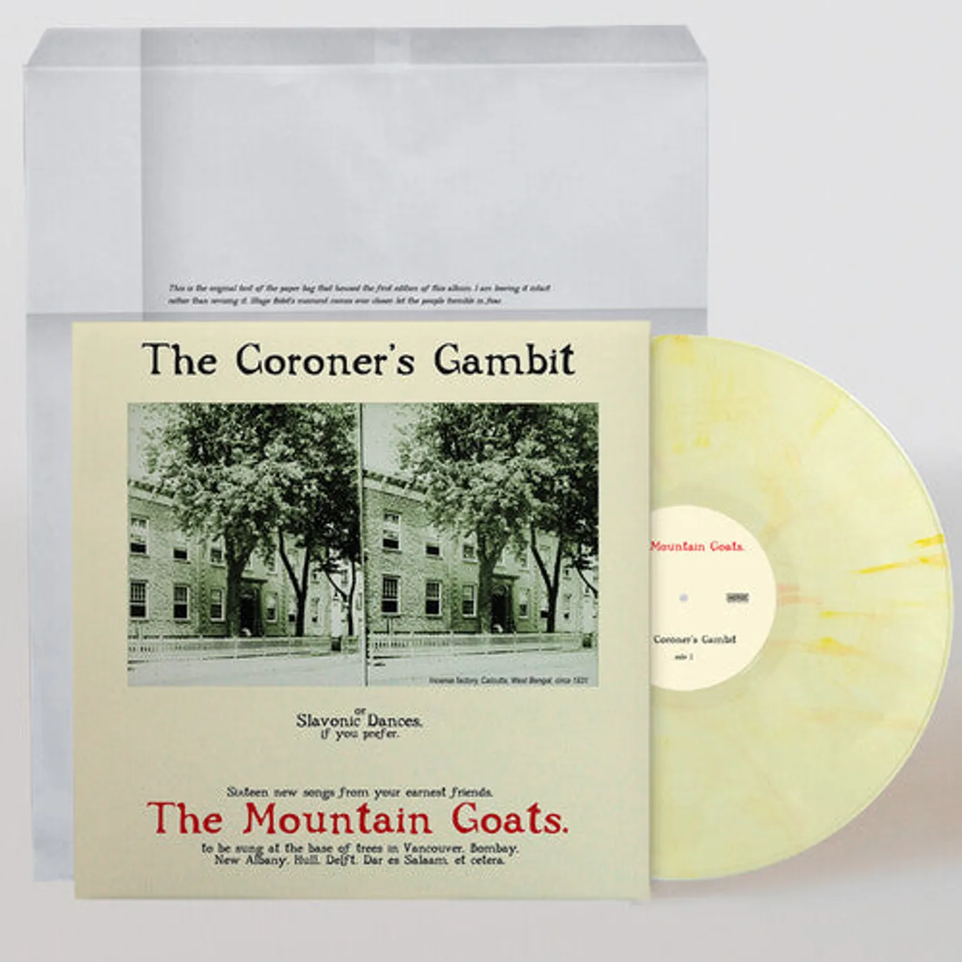 The Mountain Goats LP Vinyl - Coroner'S Gambit - Kandy Korn Hybrid Yellow (Colv)