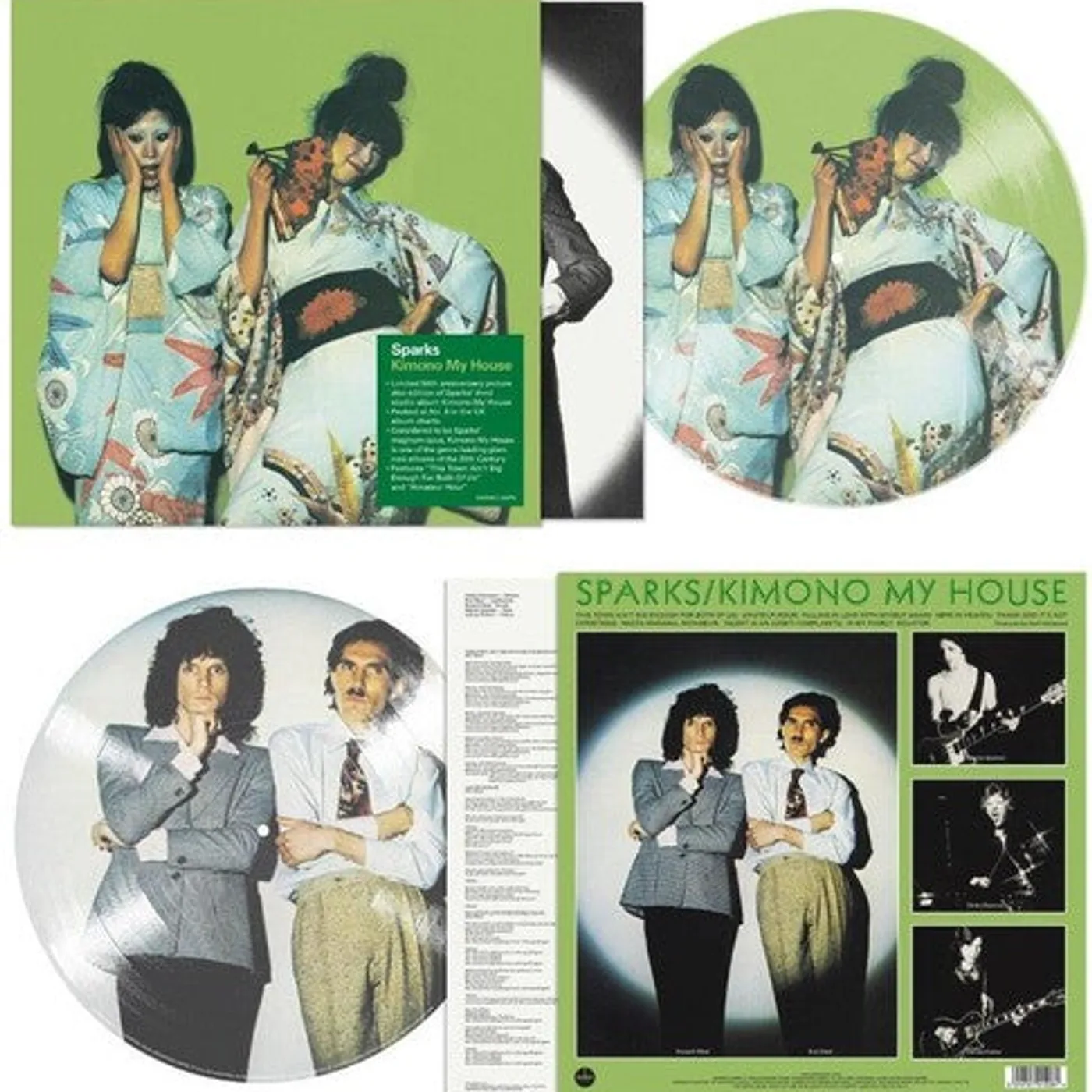 Sparks LP Vinyl - Kimono My House - 50Th Anniversary Picture Disc