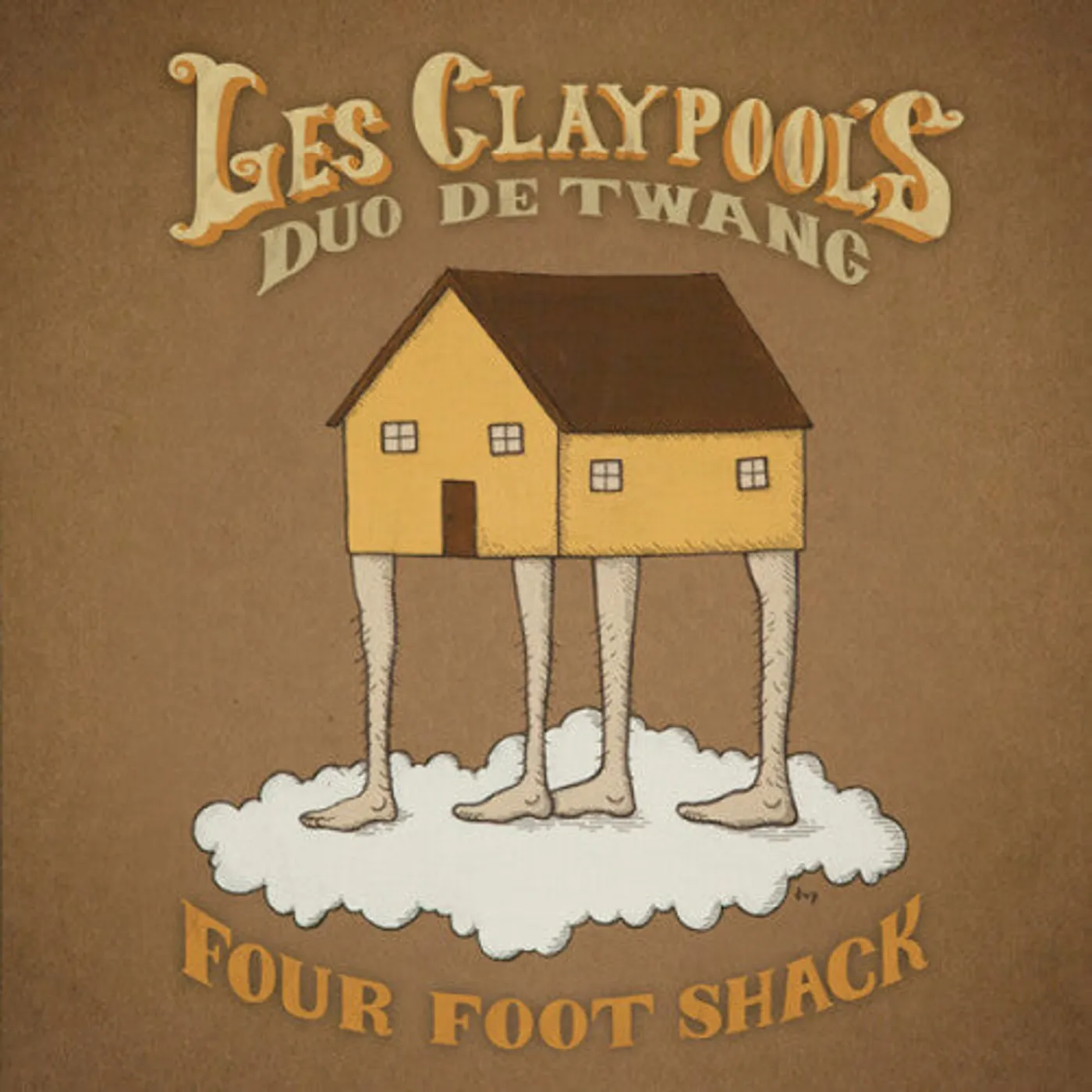Les Claypool'S Duo De Twang LP Vinyl - Four Foot Shack (Colv) (Gol)