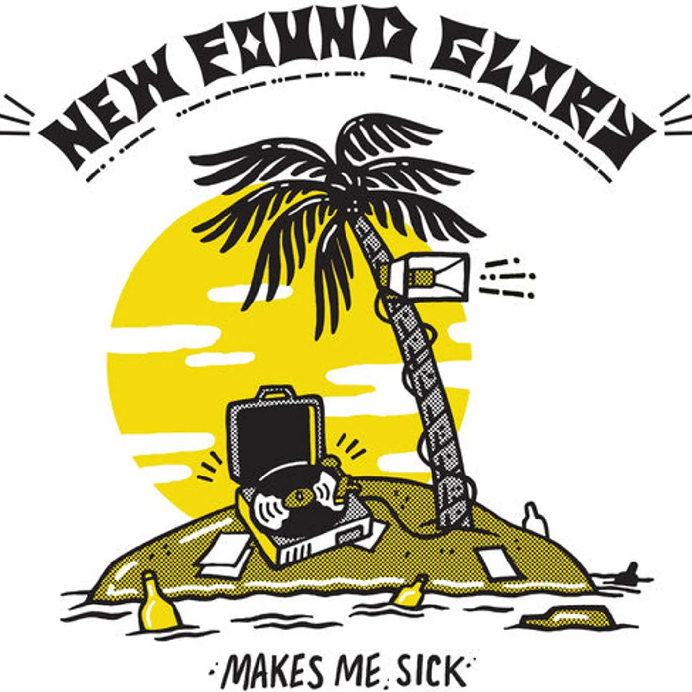 New Found Glory LP Vinyl - Makes Me Sick - Yellow (Colv) (Ylw)