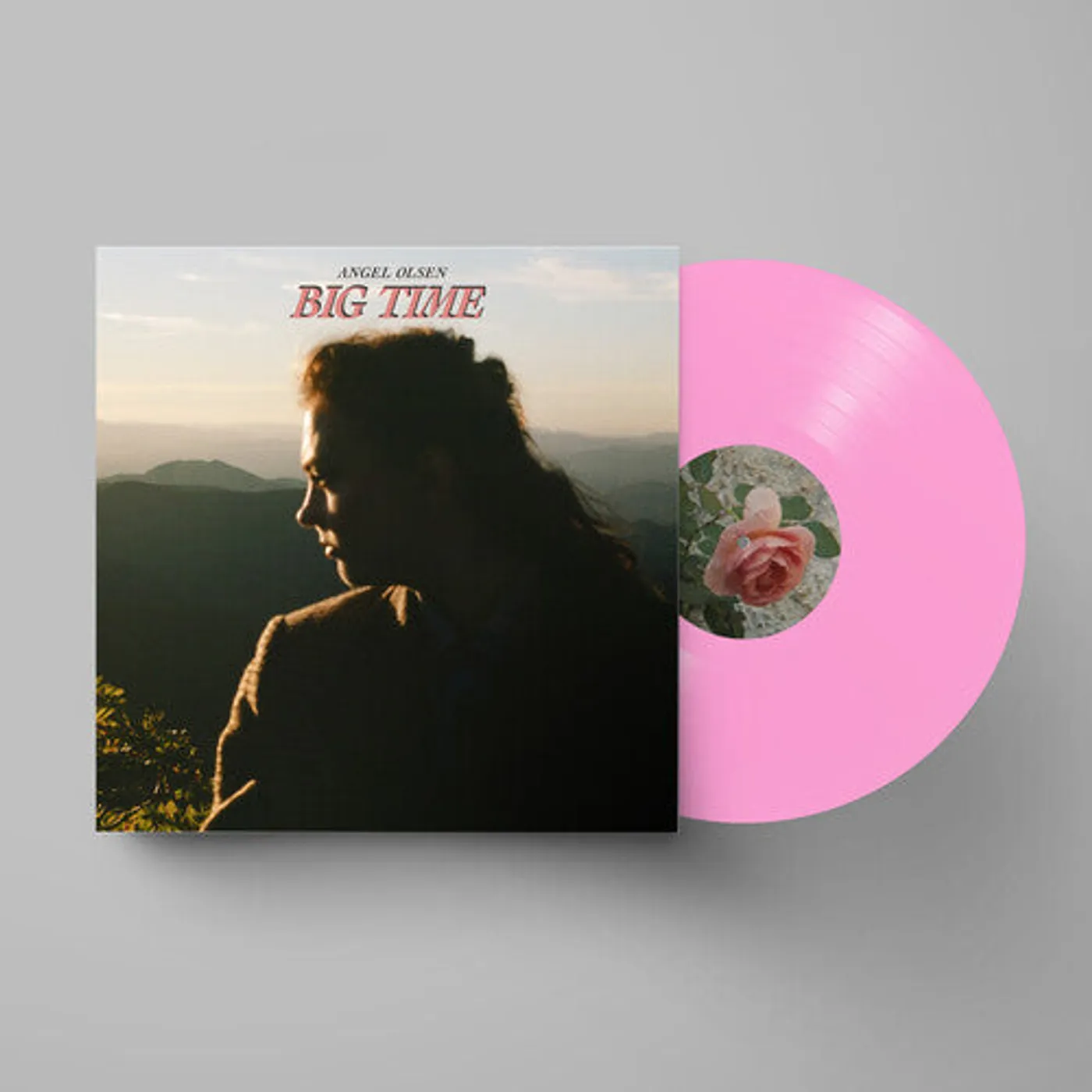 Angel Olsen LP Vinyl - Big Time (Opaque Pink) (Coloured Vinyl) (Pnk)