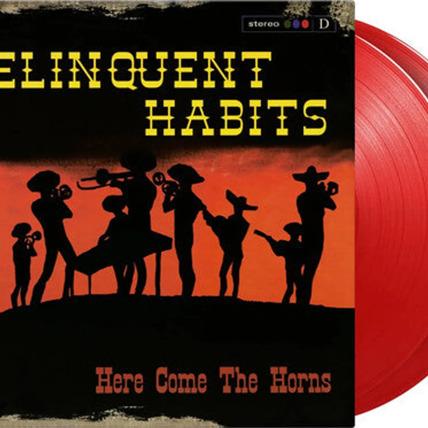 Delinquent Habits LP Vinyl - Here Comes The Horns (Coloured Vinyl) (Ltd) (Ogv) (Red)