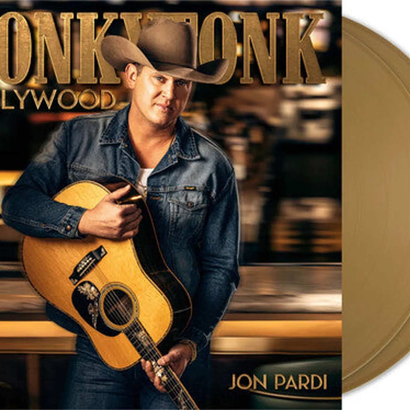 Jon Pardi LP Vinyl - Honkytonk Hollywood (Coloured Vinyl) (Gol)