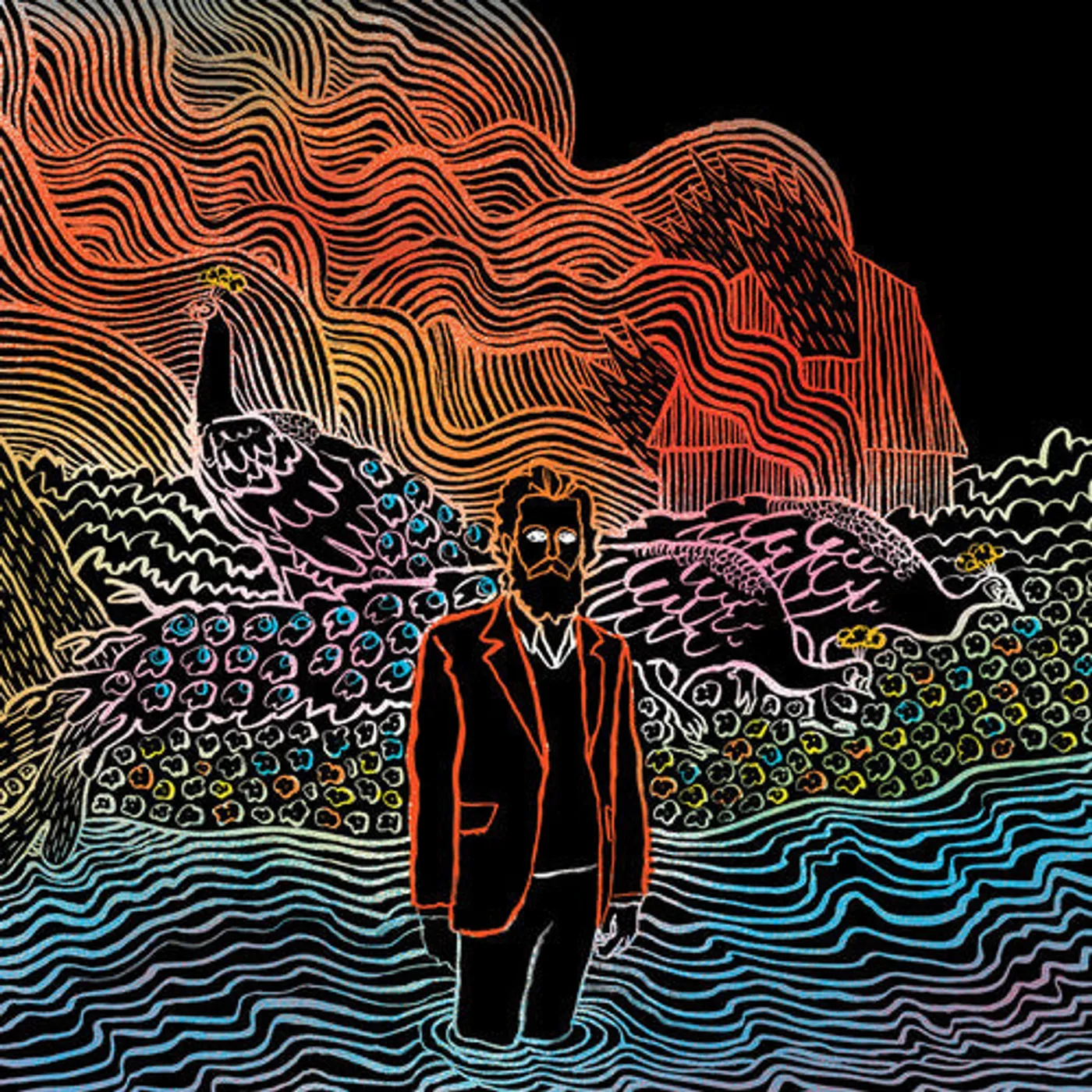 Iron & Wine LP Vinyl - Kiss Each Other Clean (Coloured Vinyl) (Pnk) (Aus)