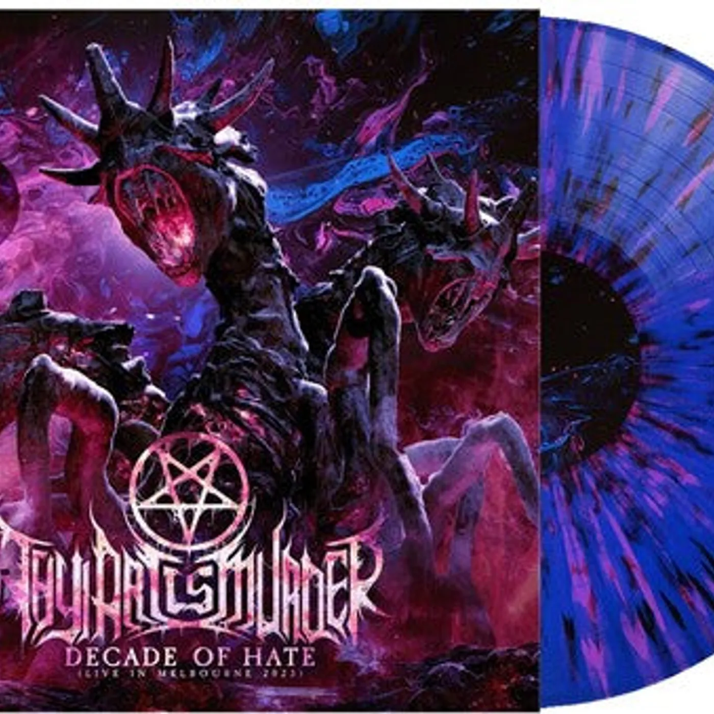 Thy Art Is Murder LP Vinyl - Decade Of Hate (Live In Melbourne 2023) - Blue