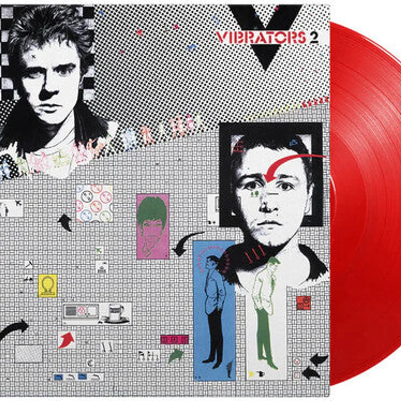 The Vibrators LP Vinyl - V2 (Coloured Vinyl) (Ltd) (Ogv) (Red) (Hol)