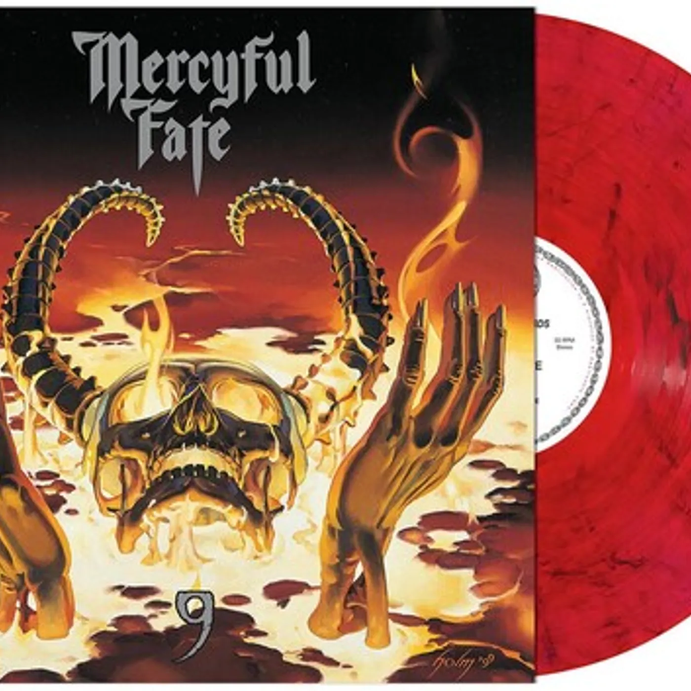 Mercyful Fate LP Vinyl - 9 (Coloured Vinyl) (Red) (Smok)