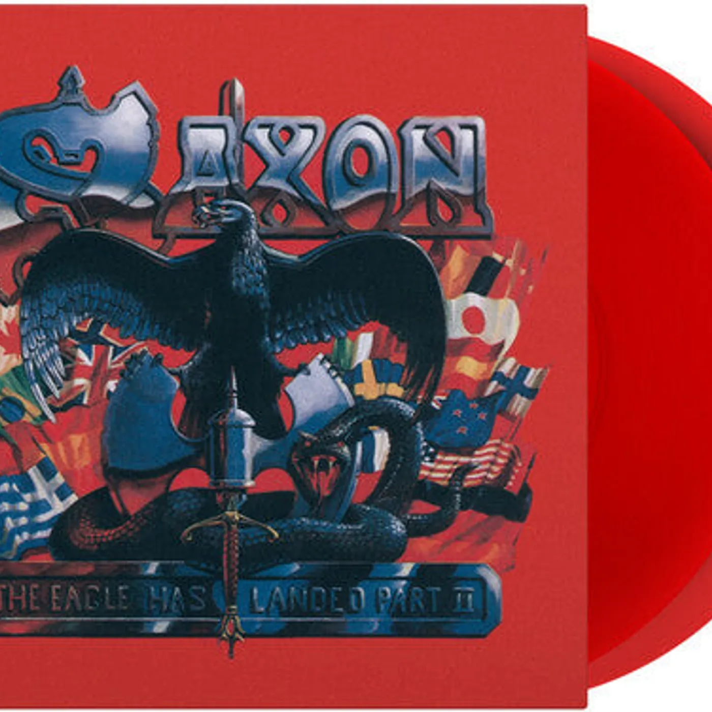 Saxon LP Vinyl - Eagle Has Landed Part Ii (Coloured Vinyl) (Ltd) (Ogv) (Red)