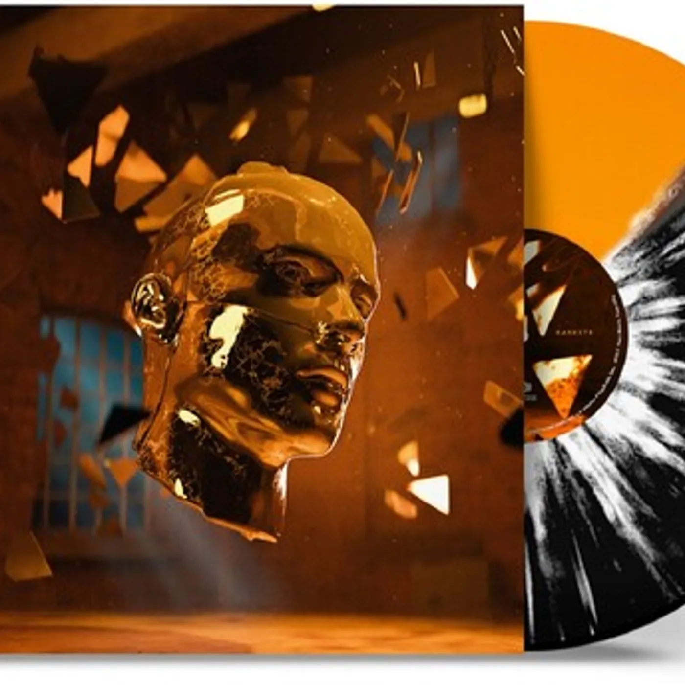 Caskets LP Vinyl - Reflections - Orange & Black W/ White Splatter