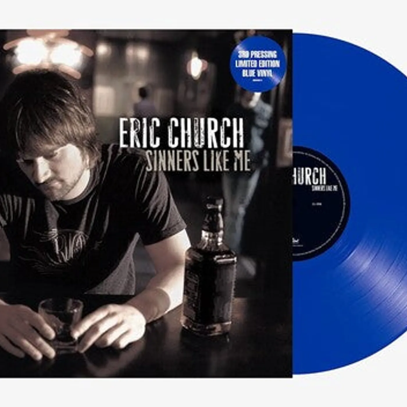 Eric Church LP Vinyl - Sinners Like Me (Blue) (Coloured Vinyl)