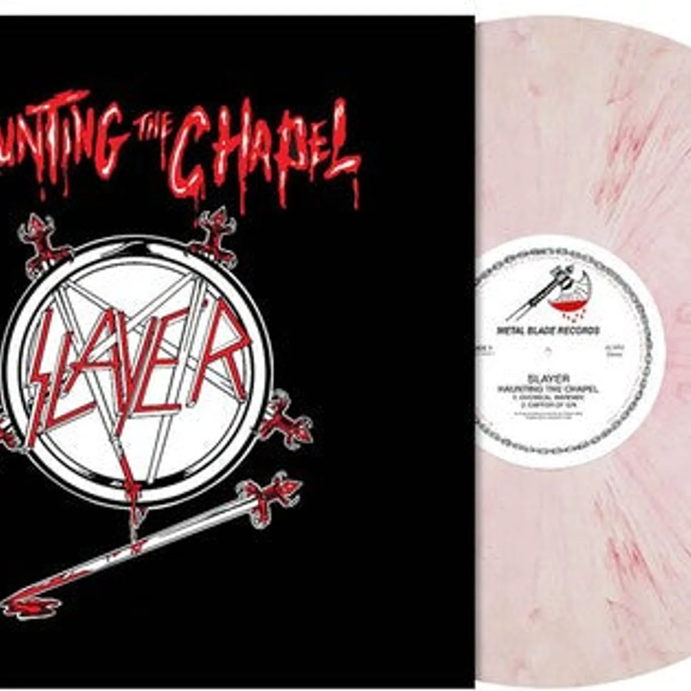Slayer LP Vinyl - Haunting The Chapel (Coloured Vinyl) (Red) (Wht)