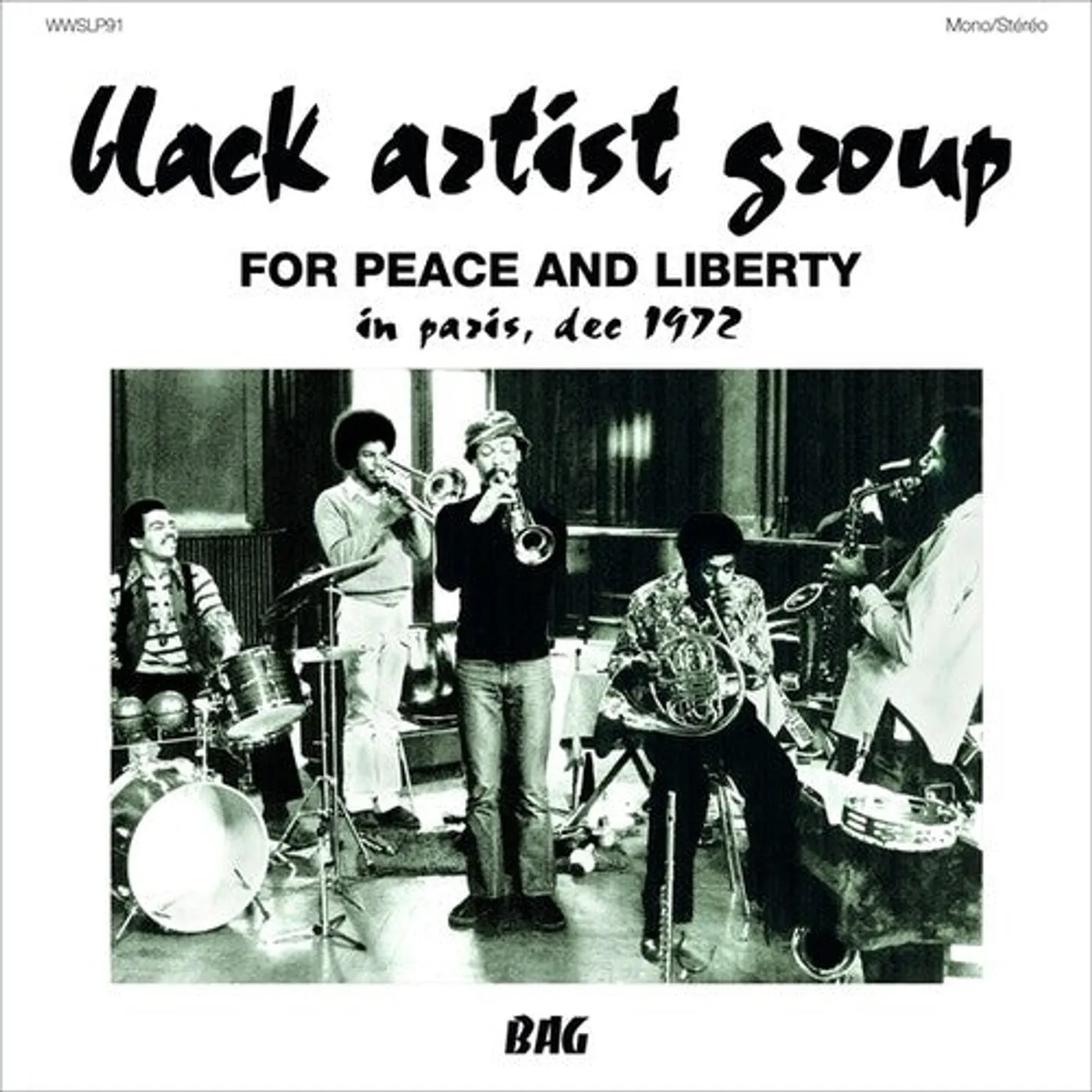 Black Artist Group LP Vinyl - For Peace & Liberty: In Paris Dec 1972