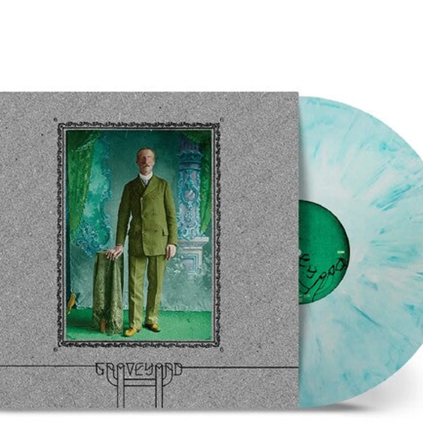 Graveyard LP Vinyl - 6 - White & Sky Blue Marble (Blue) (Coloured Vinyl) (Wht)