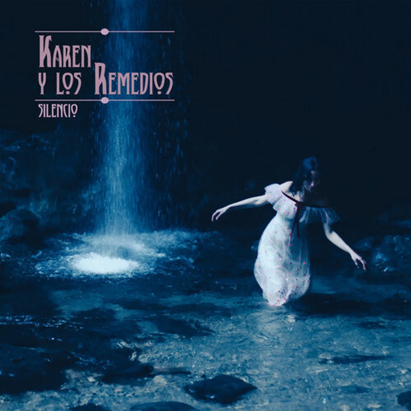 Karen Y Los Remedios LP Vinyl - Silencio - Black & Blue Galaxy Effect (Blk) (Blue)