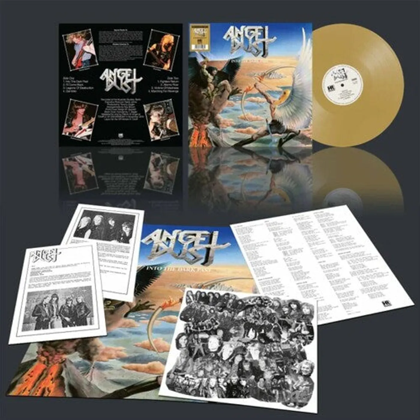 Angel Dust LP Vinyl - Into The Dark Past - Beer (Coloured Vinyl) (Reis)