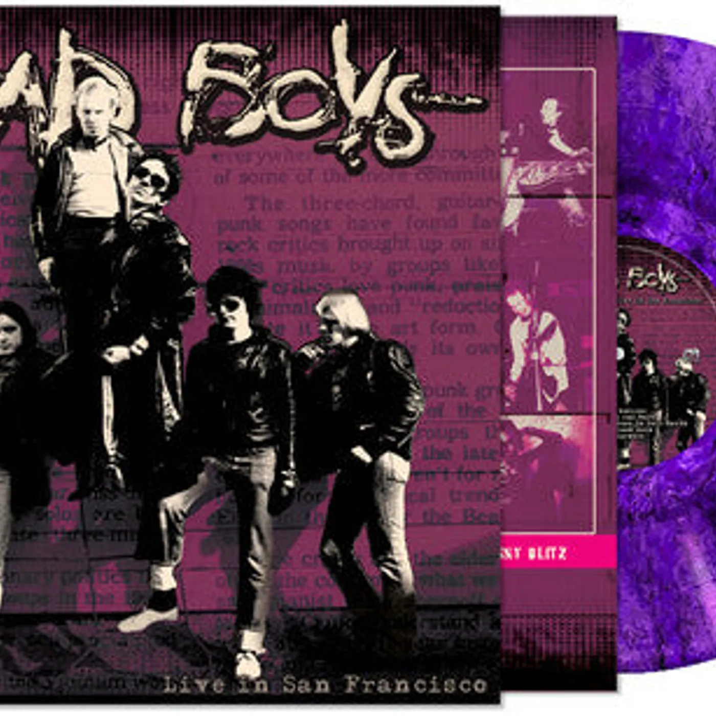 Dead Boys LP Vinyl - Live In San Francisco (Coloured Vinyl) (Ltd) (Purp)