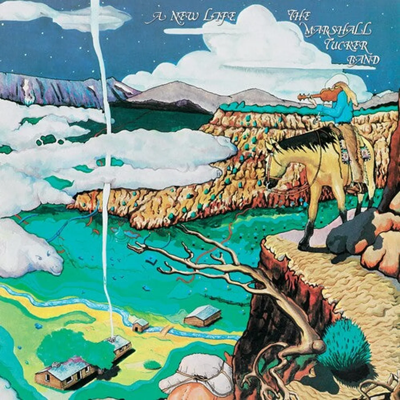 The Marshall Tucker Band LP Vinyl - New Life (Blue) (Coloured Vinyl) (Aniv) (Smok)