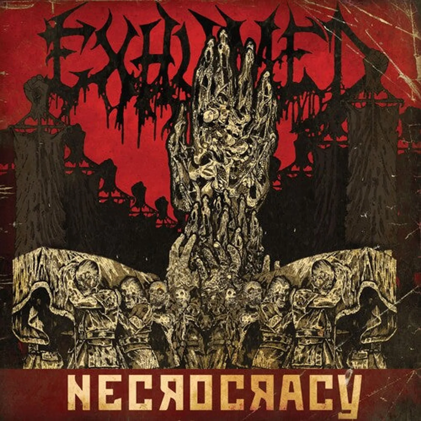 Exhumed LP Vinyl - Necrocracy (Coloured Vinyl) (Red) (Spla)