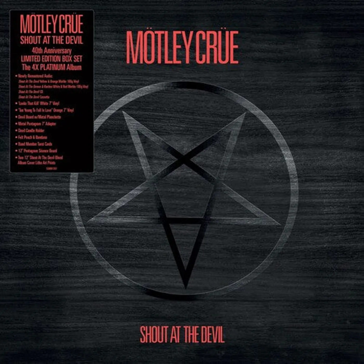 Mötley Crüe LP Vinyl - Shout At The Devil (Box) (Coloured Vinyl) (Org) (Red) (Wht)