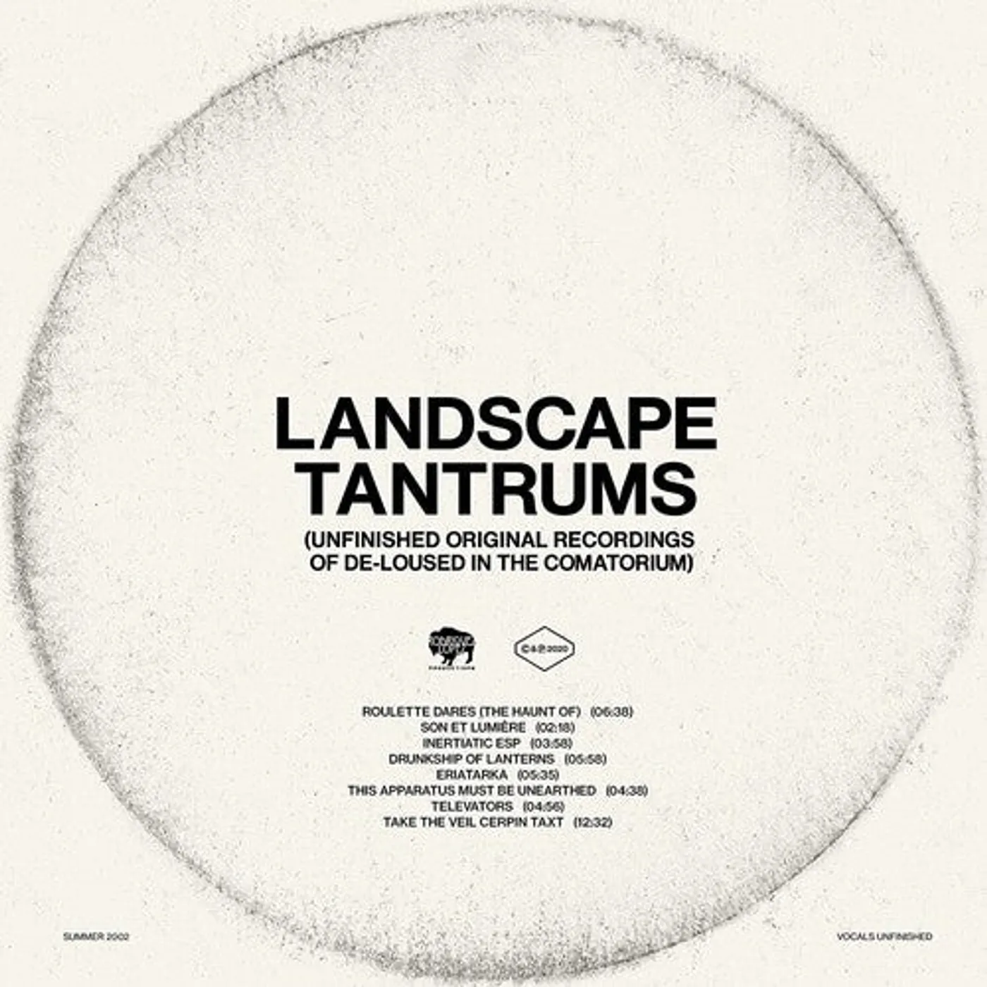 The Mars Volta LP Vinyl - Landscape Tantrums - Unfinished Original Recording