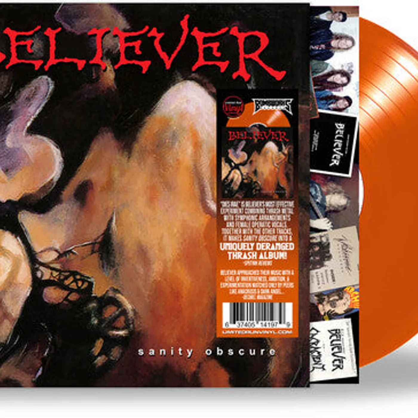 Believer LP Vinyl - Sanity Obscure - Orange (Coloured Vinyl) (Org)