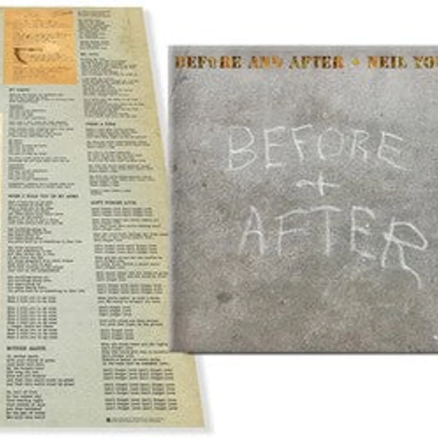 Neil Young LP Vinyl - Before And After