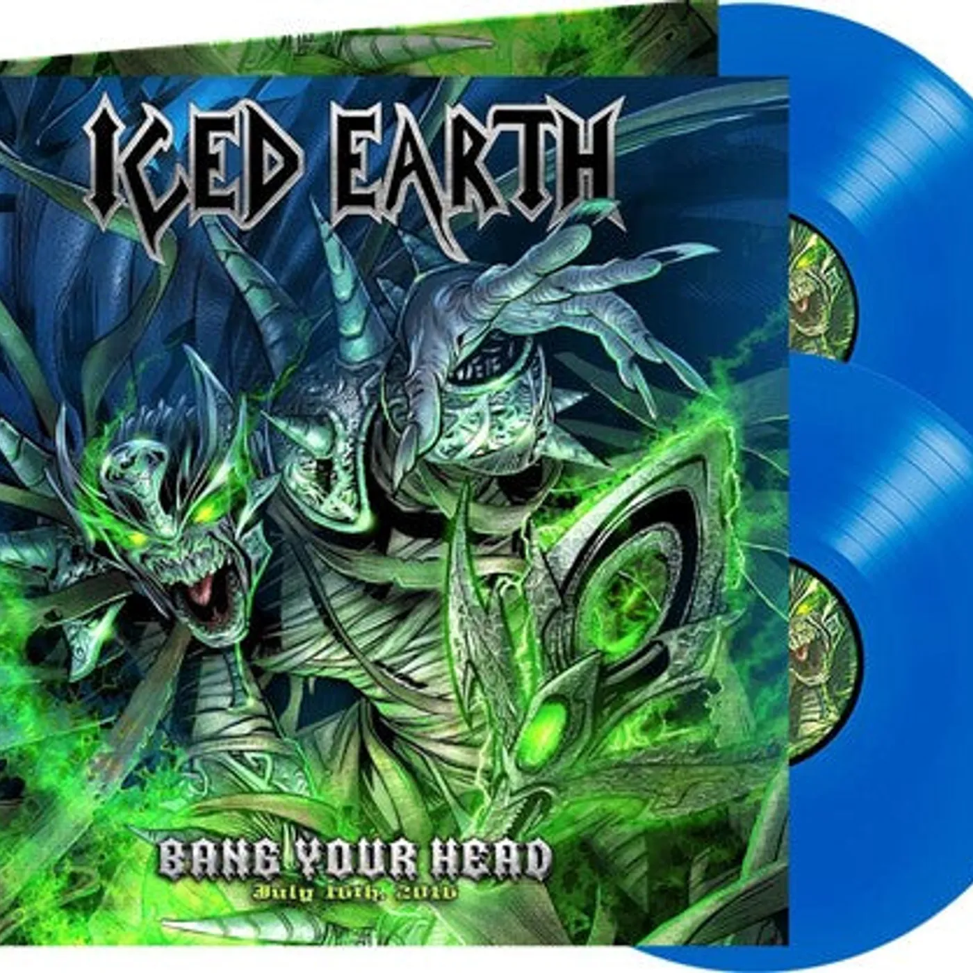 Iced Earth LP Vinyl - Bang Your Head - Blue (Blue) (Coloured Vinyl) (Gate Fold)