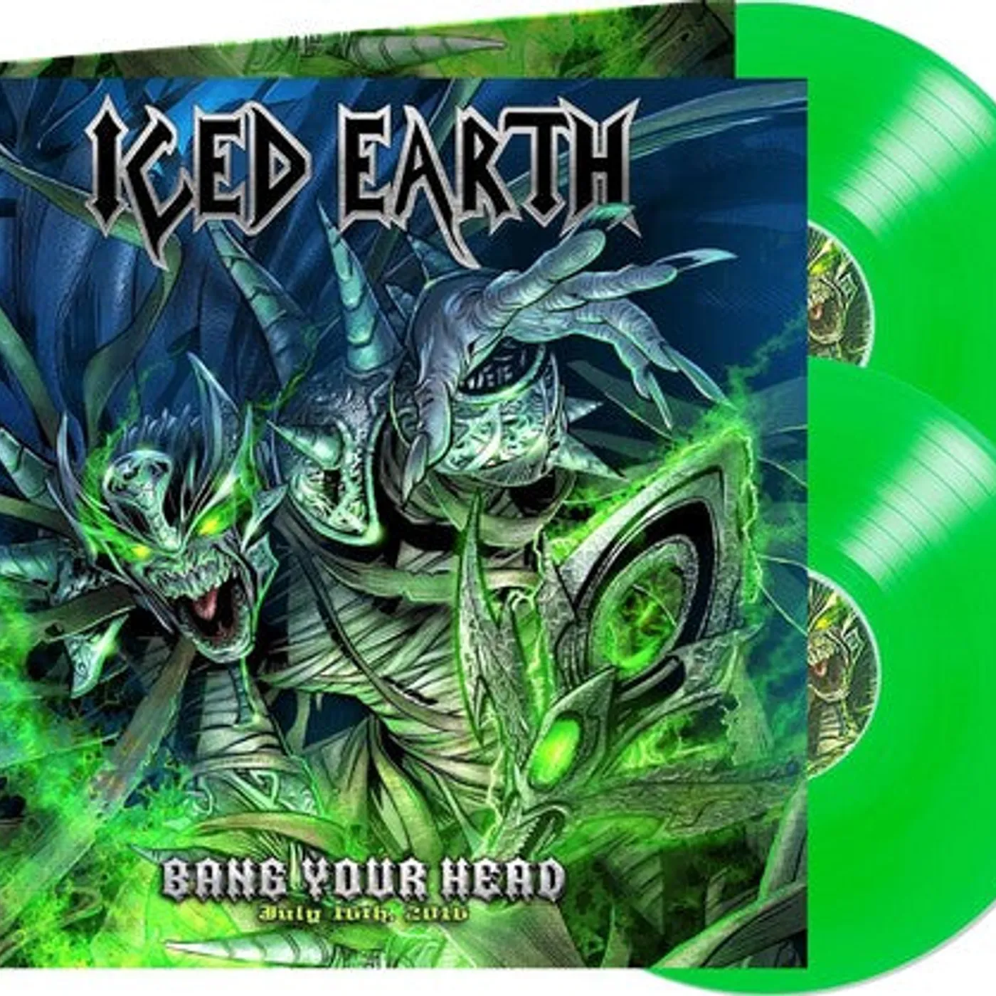 Iced Earth LP Vinyl - Bang Your Head - Green (Coloured Vinyl) (Gate Fold) (Grn)