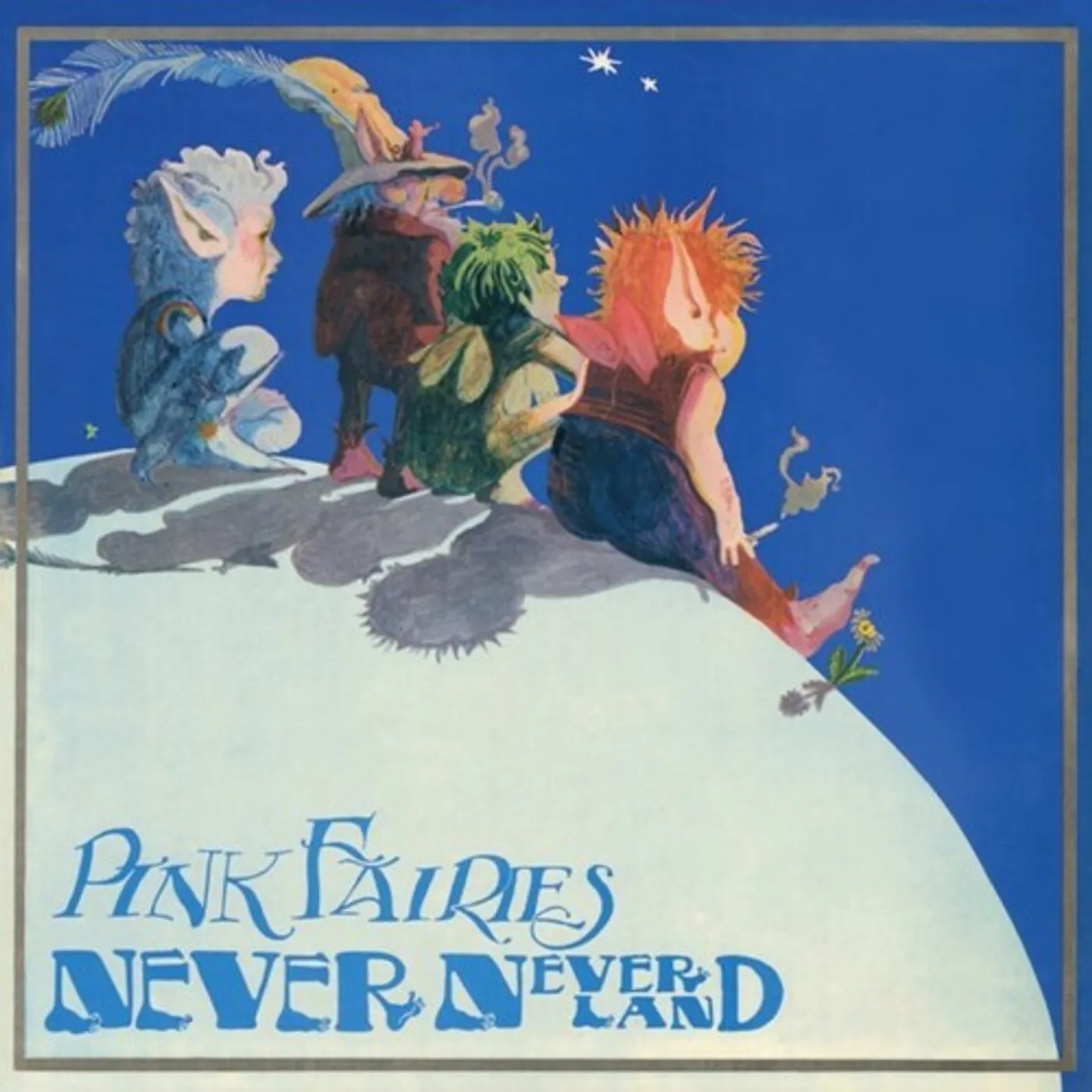 The Pink Fairies LP Vinyl - Never Never Land - Ltd Blue Vinyl (Blue) (Coloured Vinyl)