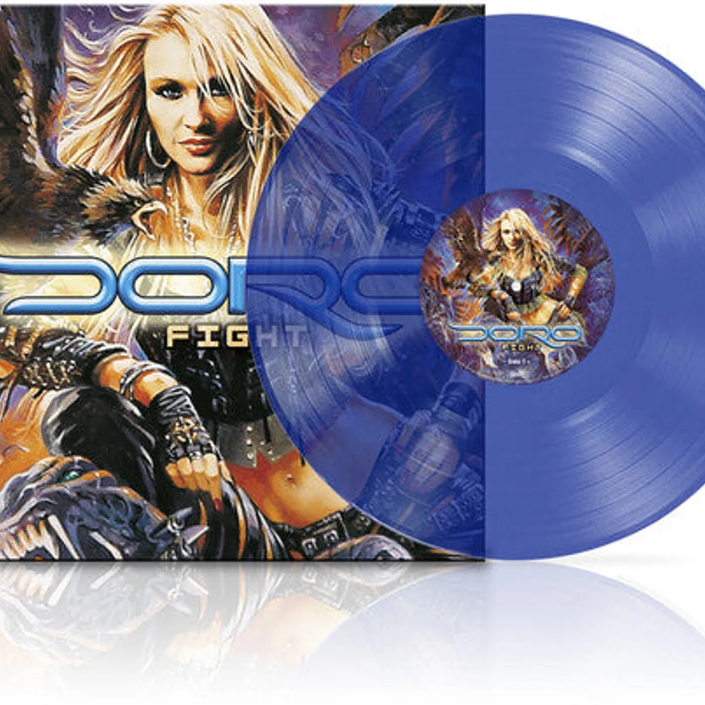 Doro LP Vinyl - Fight - Blue (Blue) (Coloured Vinyl) (Gate Fold) (Ltd)
