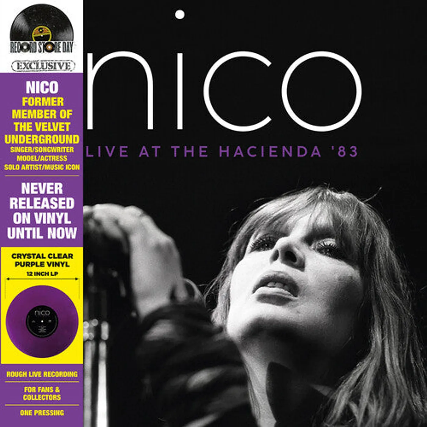 Nico LP Vinyl - Live At The Hacienda '83 (Coloured Vinyl) (Cvnl) (Purp)
