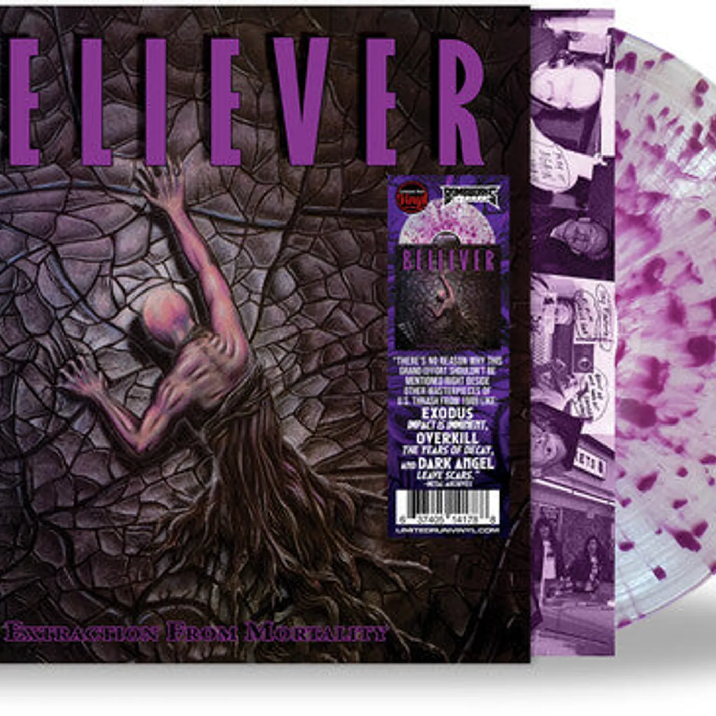Believer LP Vinyl - Extraction From Mortality (Coloured Vinyl) (Ltd) (Purp)