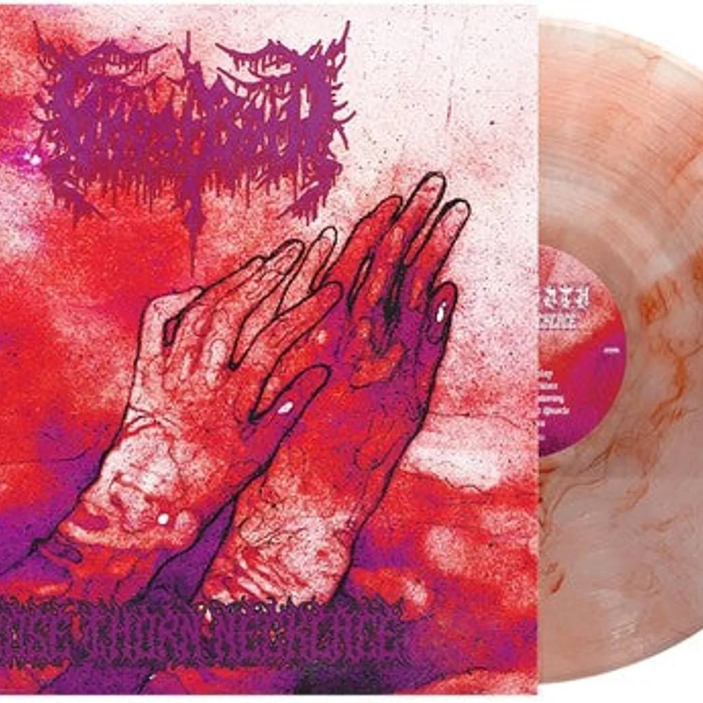 Ghost Bath LP Vinyl - Rose Thorn Necklace - Red Swirl (Coloured Vinyl) (Red)