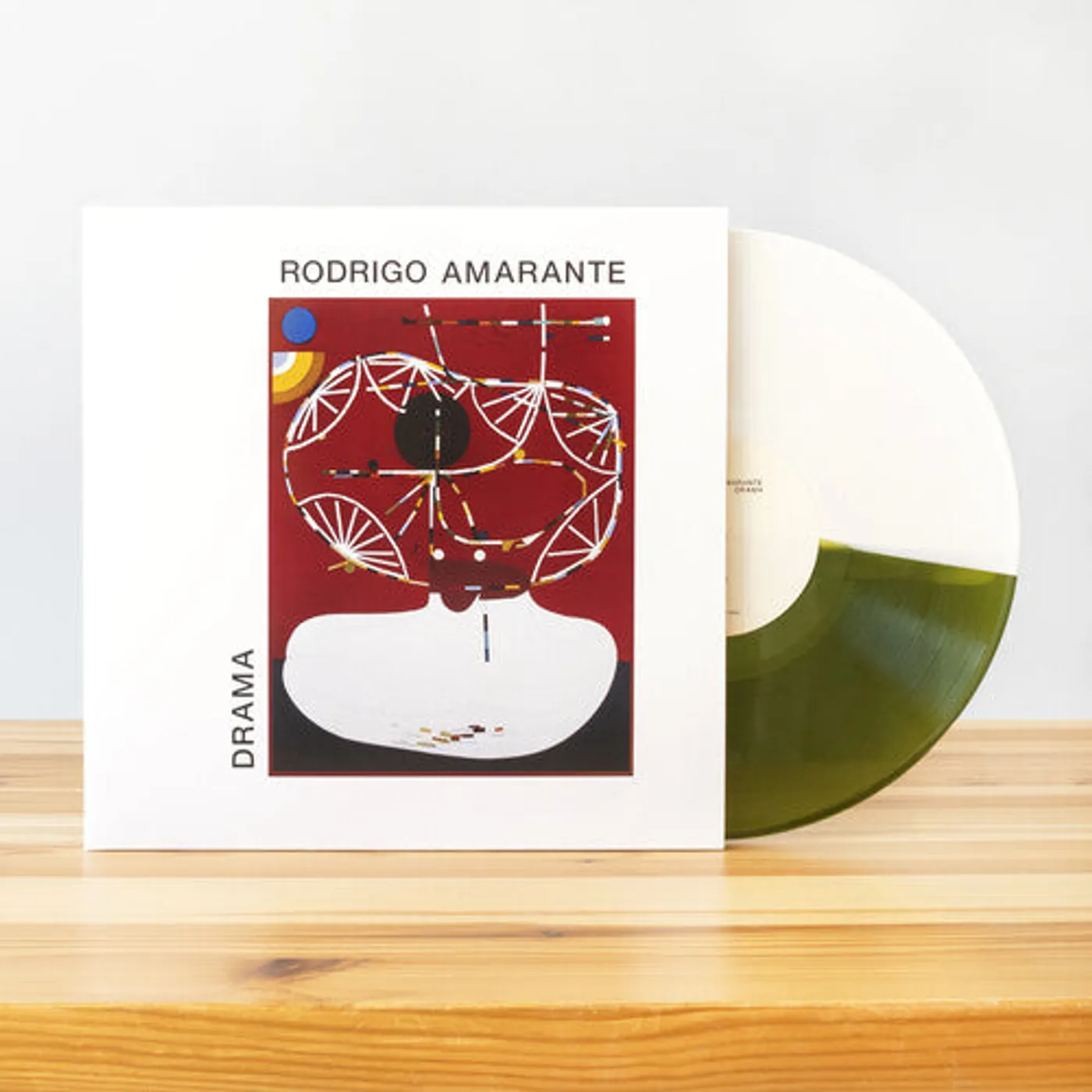 Rodrigo Amarante LP Vinyl - Drama - Half Clear Olive / Half White (Coloured Vinyl) (Ltd)