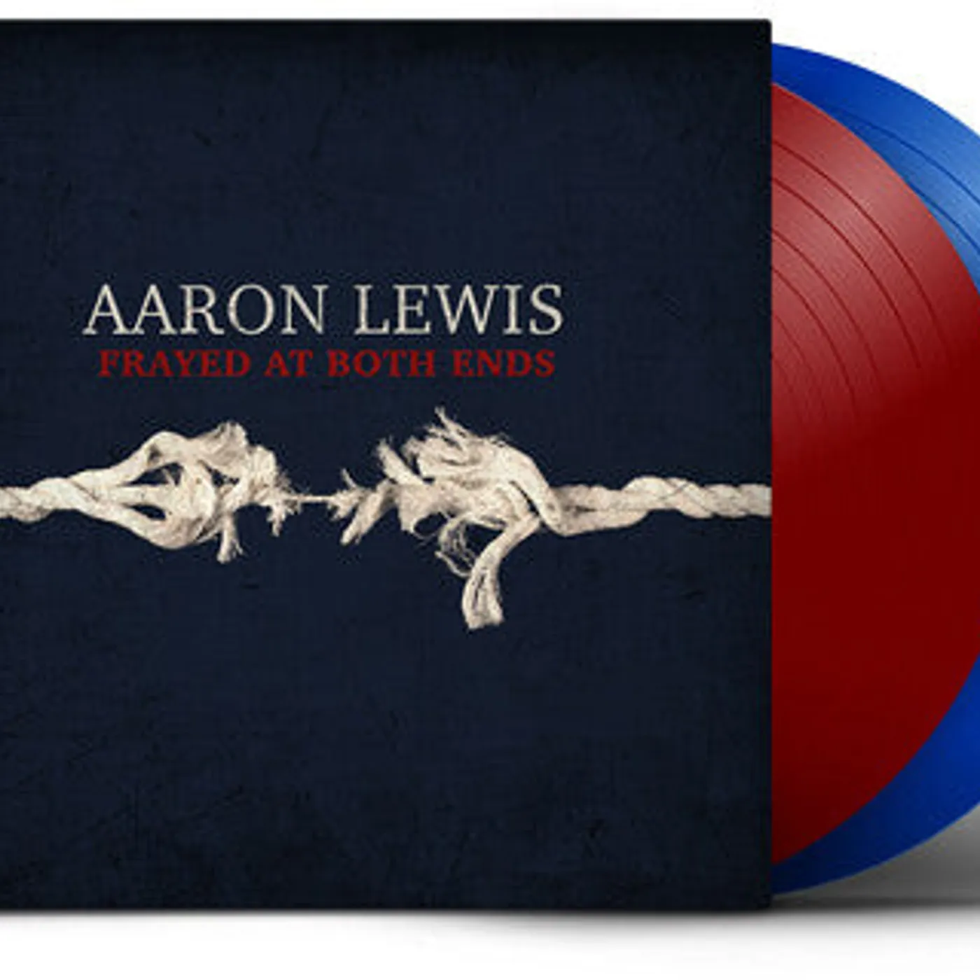 Aaron Lewis LP Vinyl - Frayed At Both Ends (Blue) (Coloured Vinyl) (Dlx) (Red)
