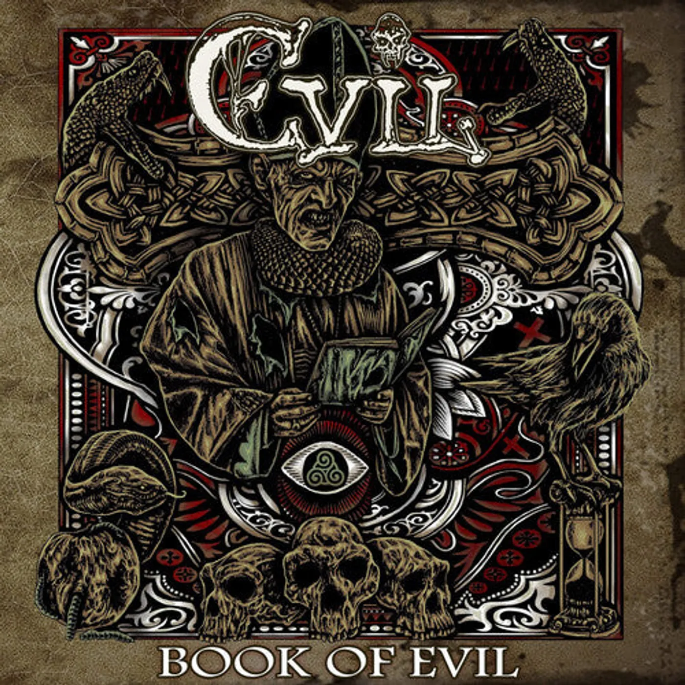 Evil LP Vinyl - Book Of Evil (Crystal) (Coloured Vinyl)