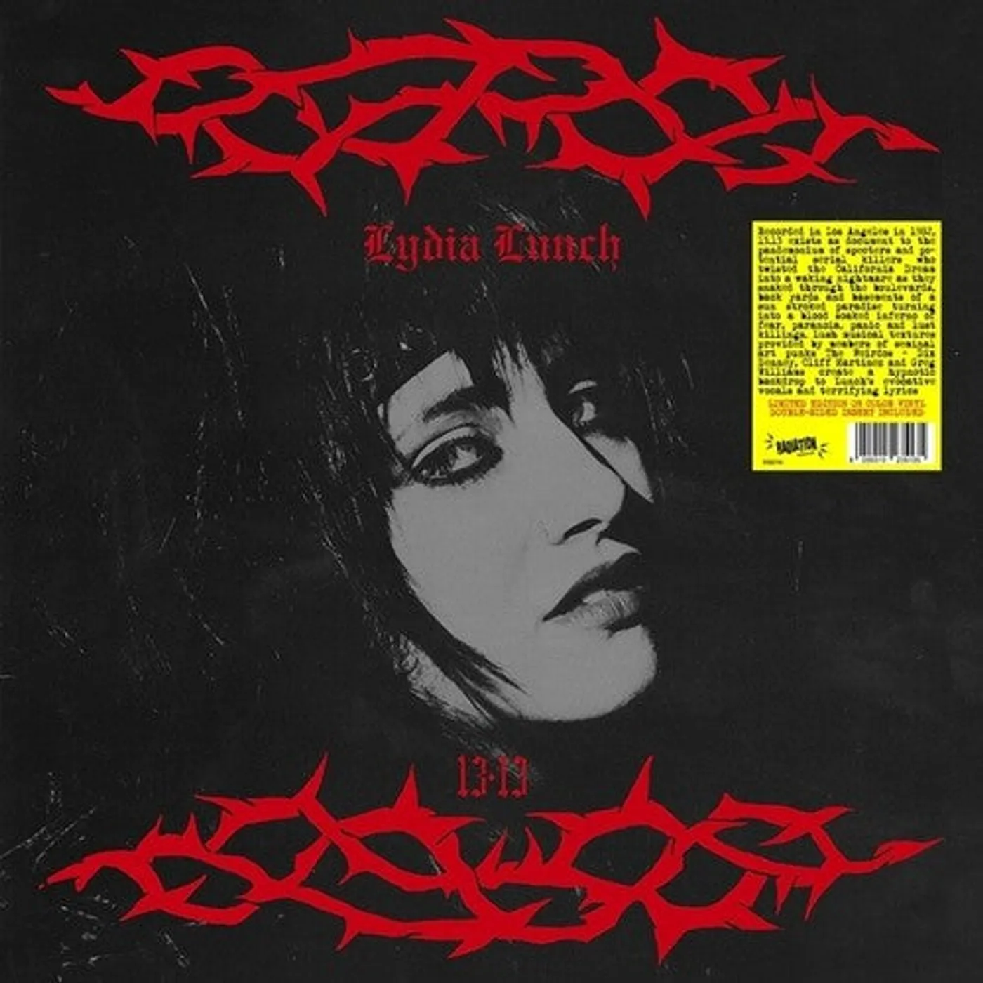 Lydia Lunch LP Vinyl - 13.13 (Coloured Vinyl) (Red) (Can)