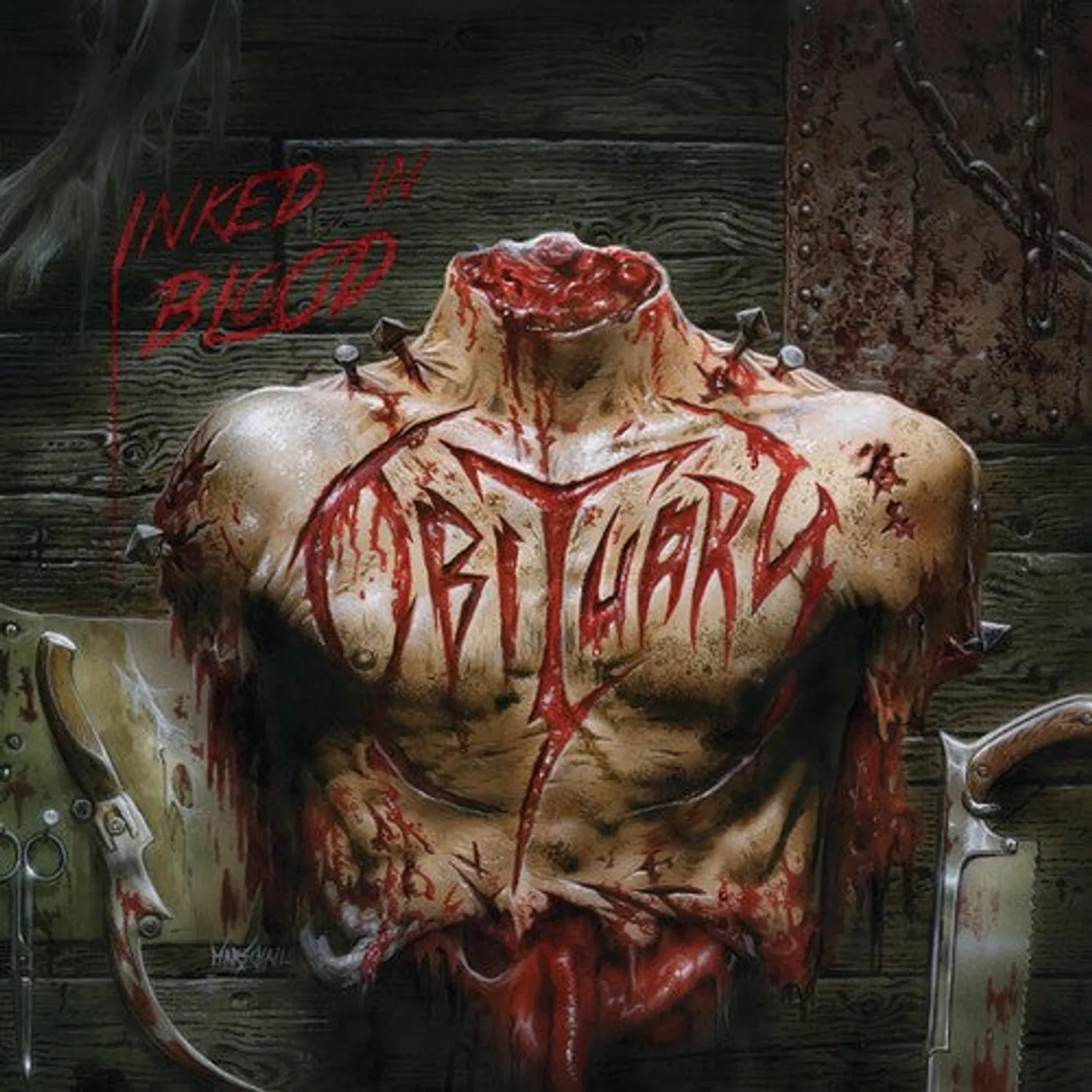 Obituary LP Vinyl - Inked In Blood (Can)