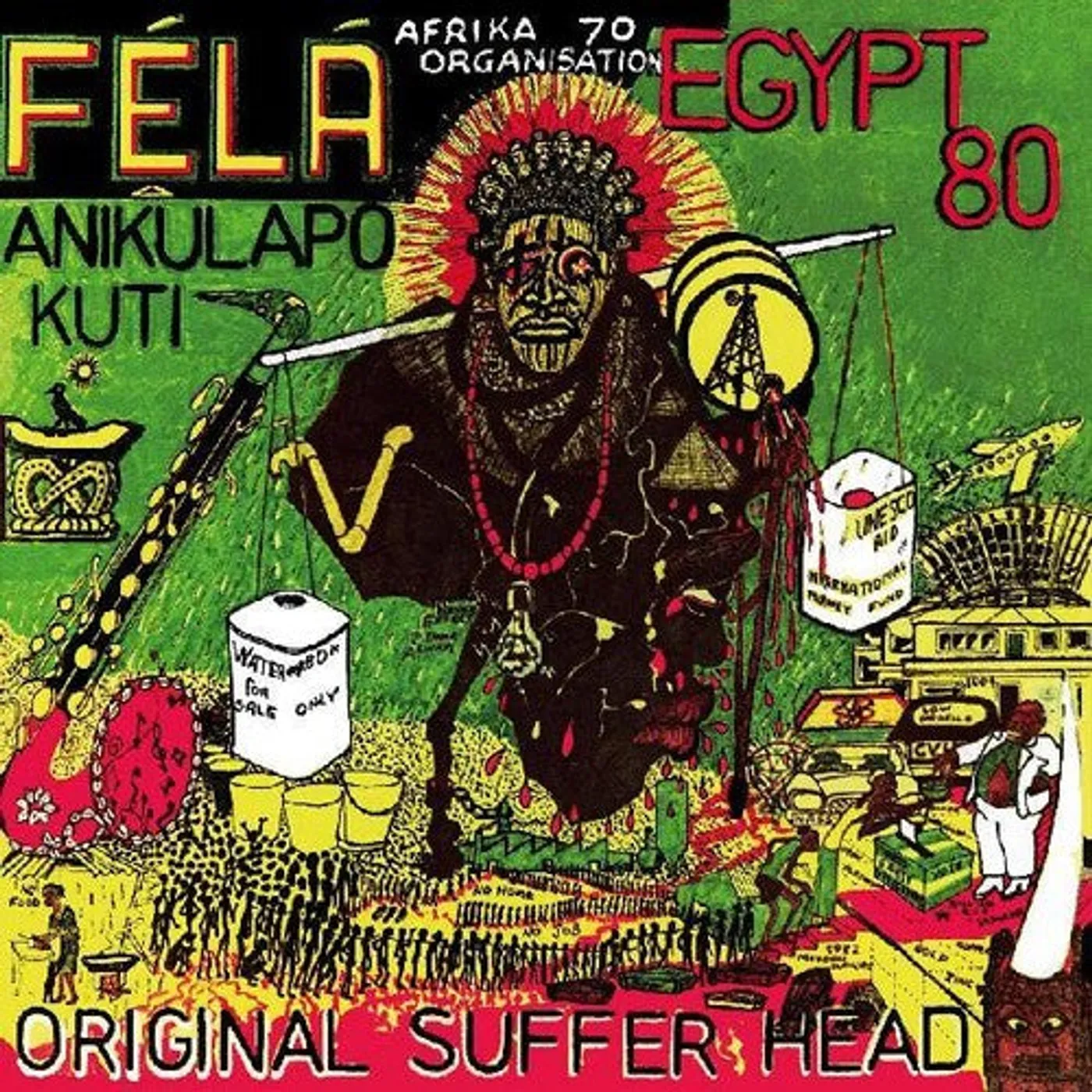 Fela Kuti LP Vinyl - Original Sufferhead (Cvnl) (Grn)