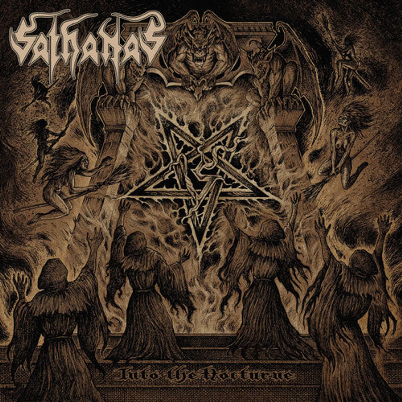 Sathanas LP Vinyl - Into The Nocturne (Bonus Track) (Ltd)