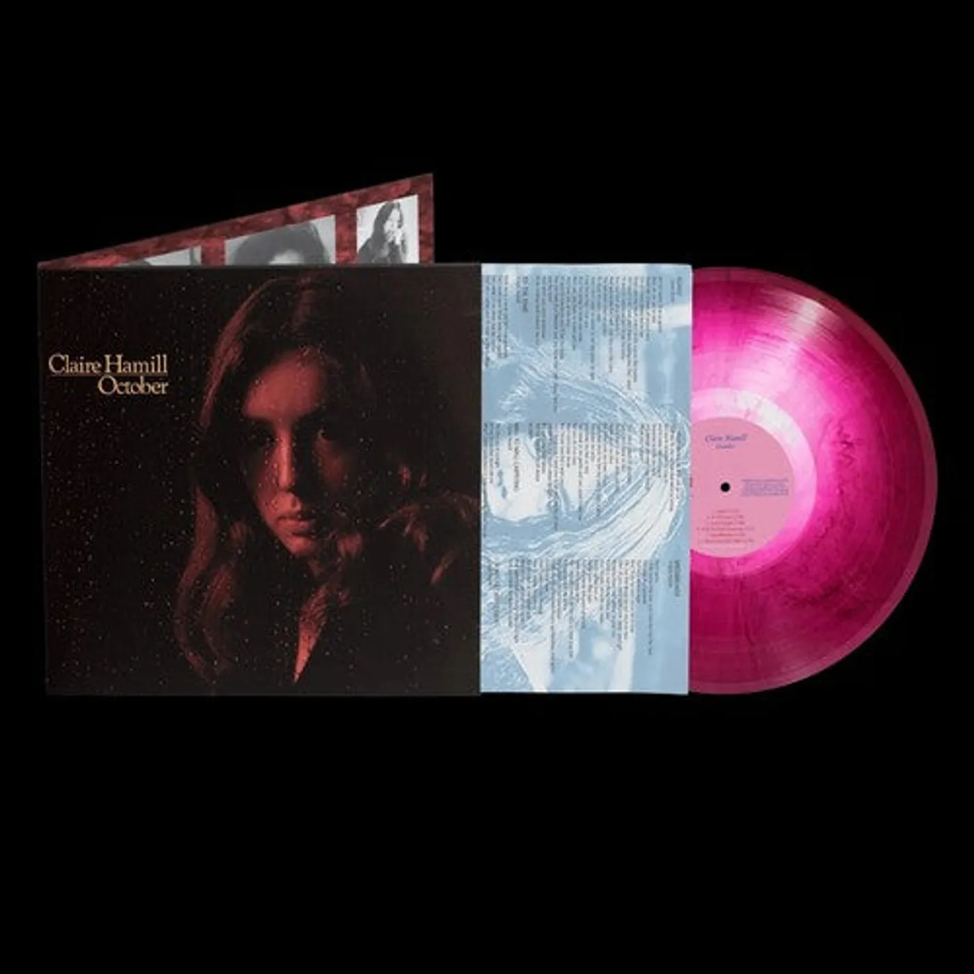 Claire Hamill LP Vinyl - October - Pink Marbled (Coloured Vinyl) (Gate Fold) (Pnk) (Rmst)