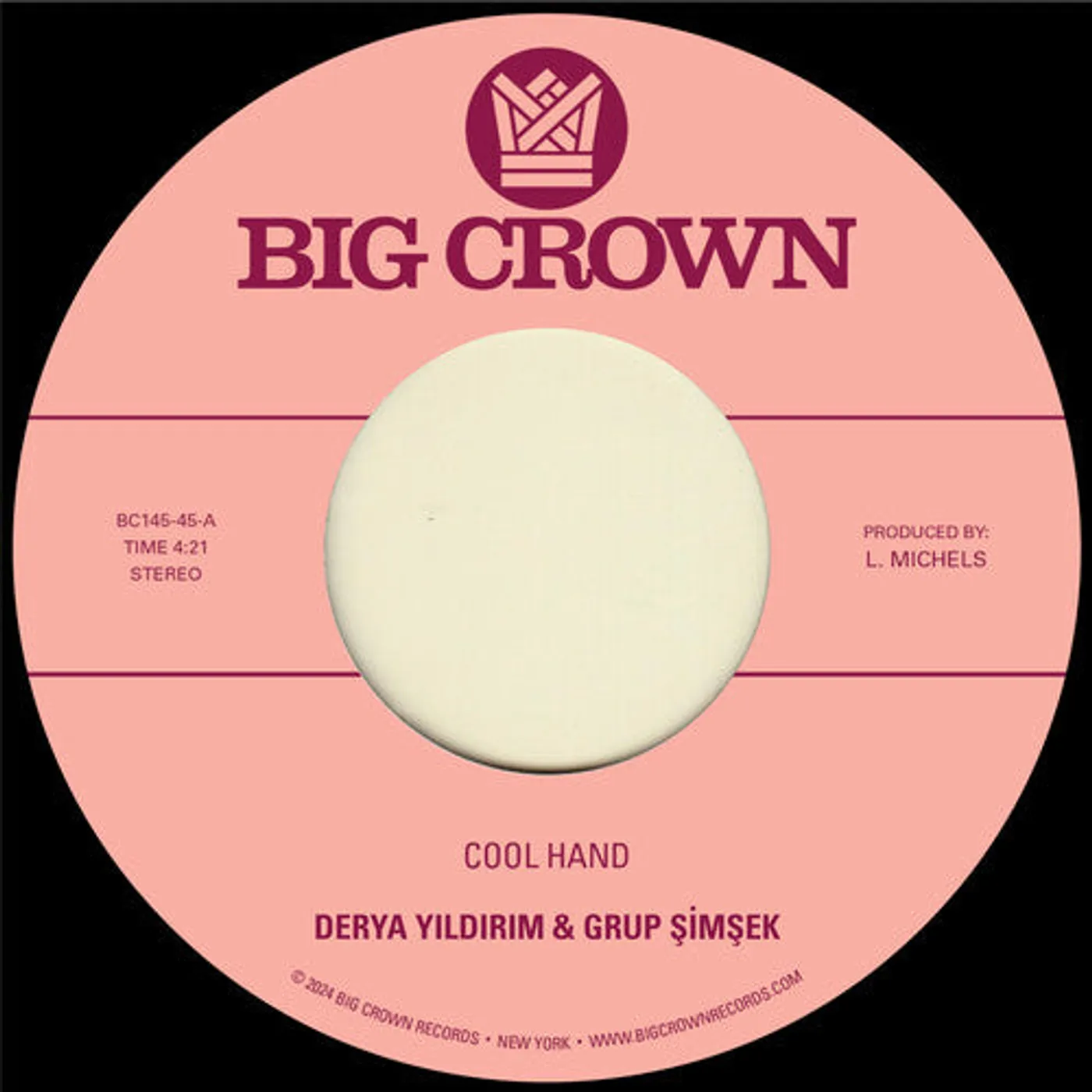 Derya Yildirim LP Vinyl - Cool Hand B/W Yakamoz