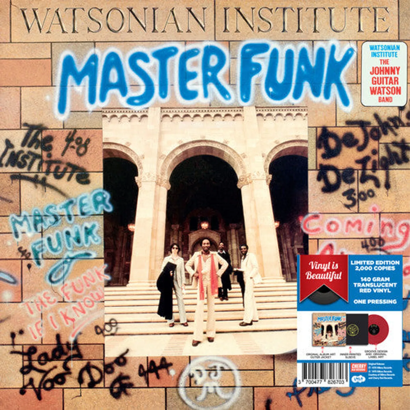 Johnny "Guitar" Watson LP Vinyl - Master Funk - Red Vinyl 2017 Limited Edition (Ltd)