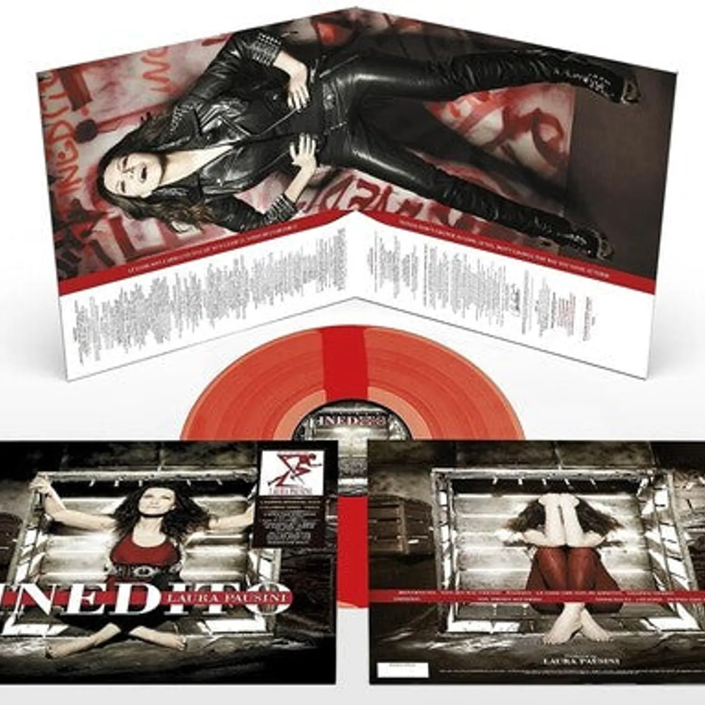 Laura Pausini LP Vinyl - Inedito (Cvnl) (Ltd) (Ogv) (Red) (Numb) (Ita)
