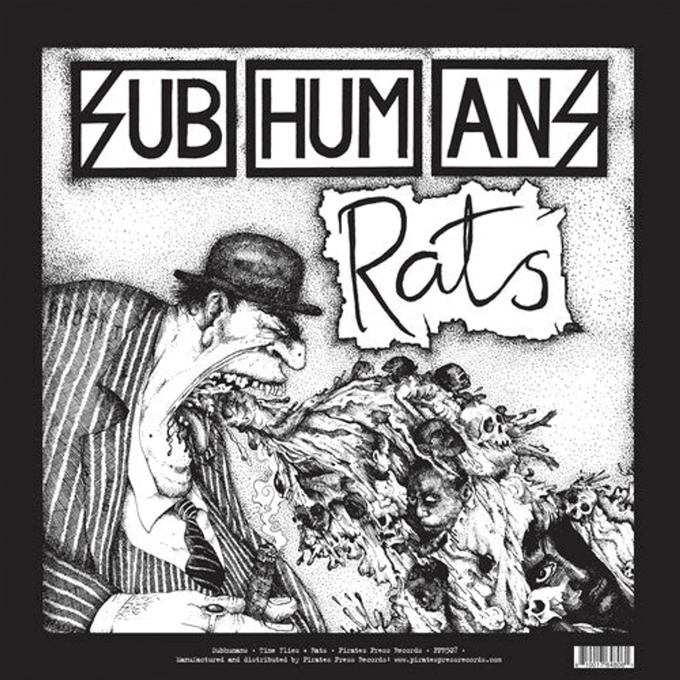 Subhumans LP Vinyl - Time Flies + Rats