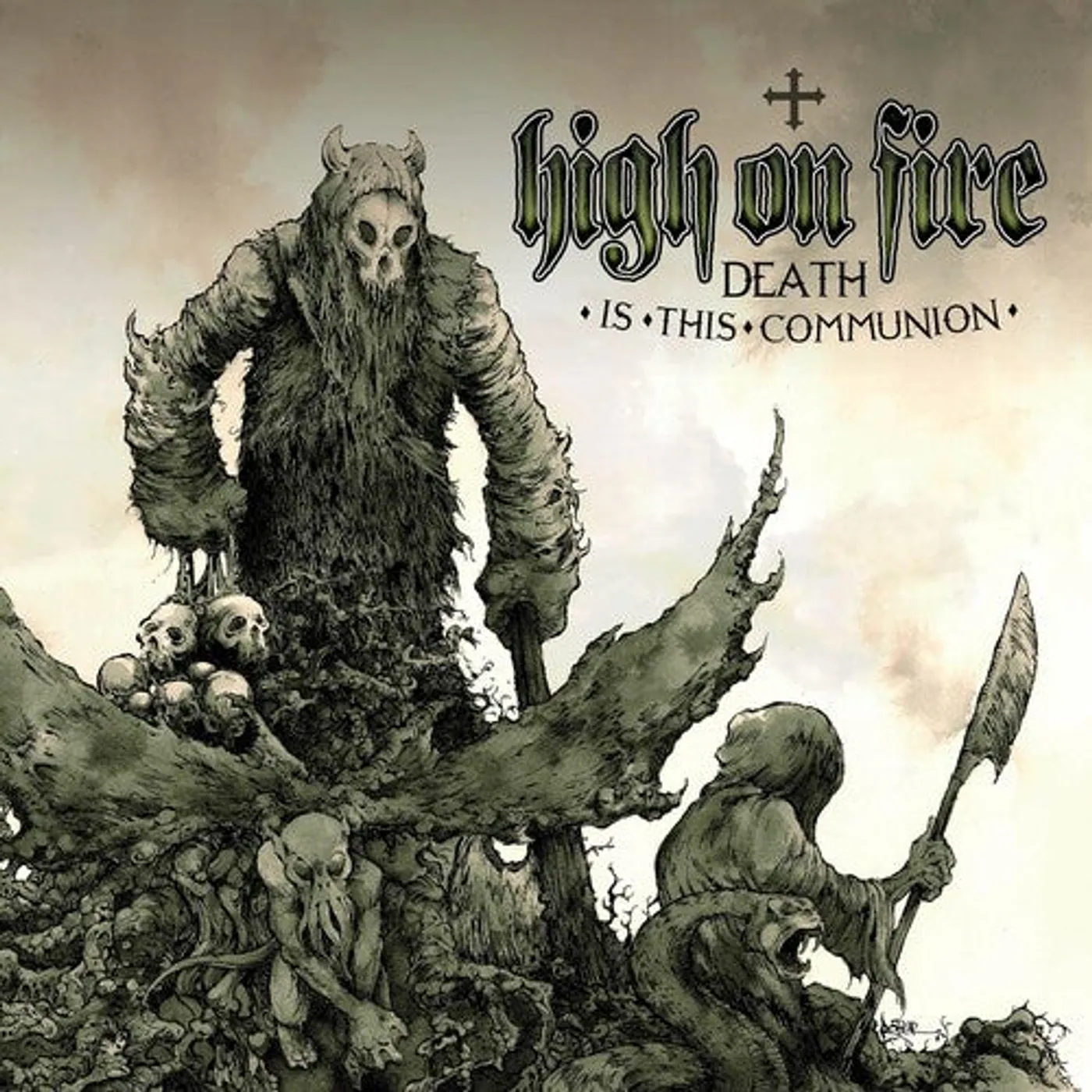 High On Fire LP Vinyl - Death Is This Communion (Coloured Vinyl) (Grn) (Wht)
