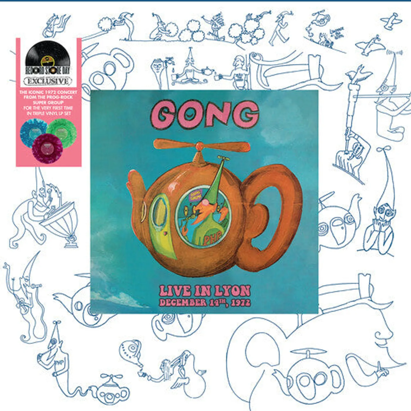 Gong LP Vinyl - Live In Lyon December 14 1972