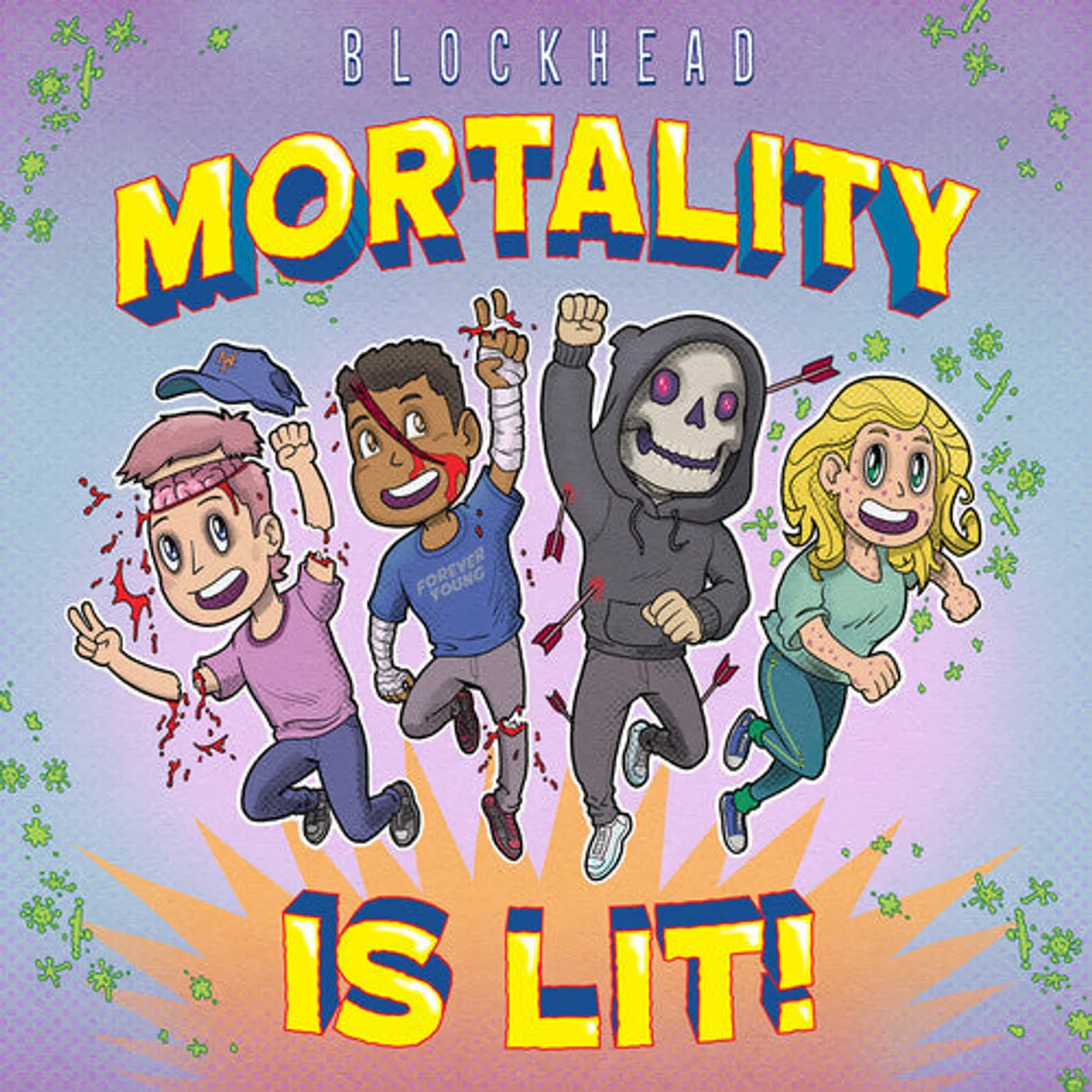 Blockhead LP Vinyl - Mortality Is Lit (Blue) (Coloured Vinyl) (Pnk) (Spla)
