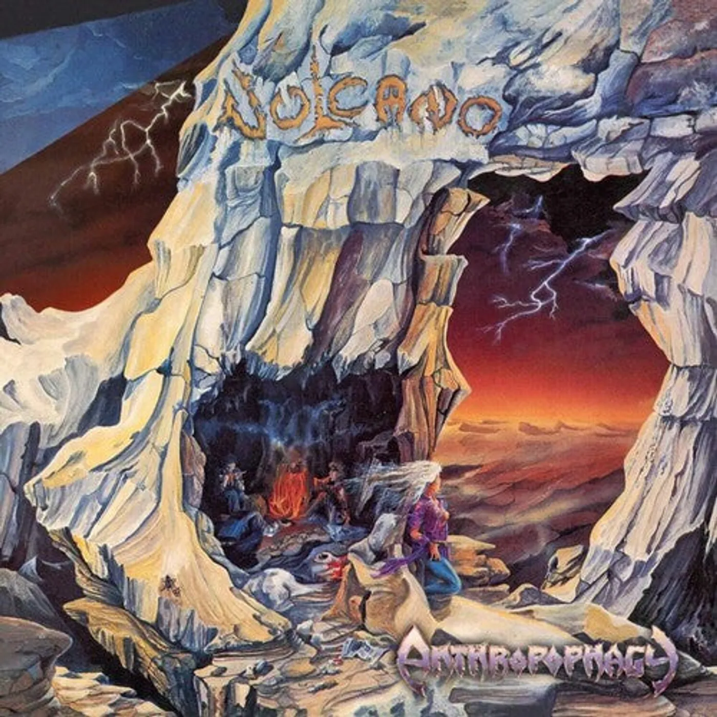 Vulcano LP Vinyl - Anthropophagy - Orange (Coloured Vinyl) (Ltd) (Org) (Post)