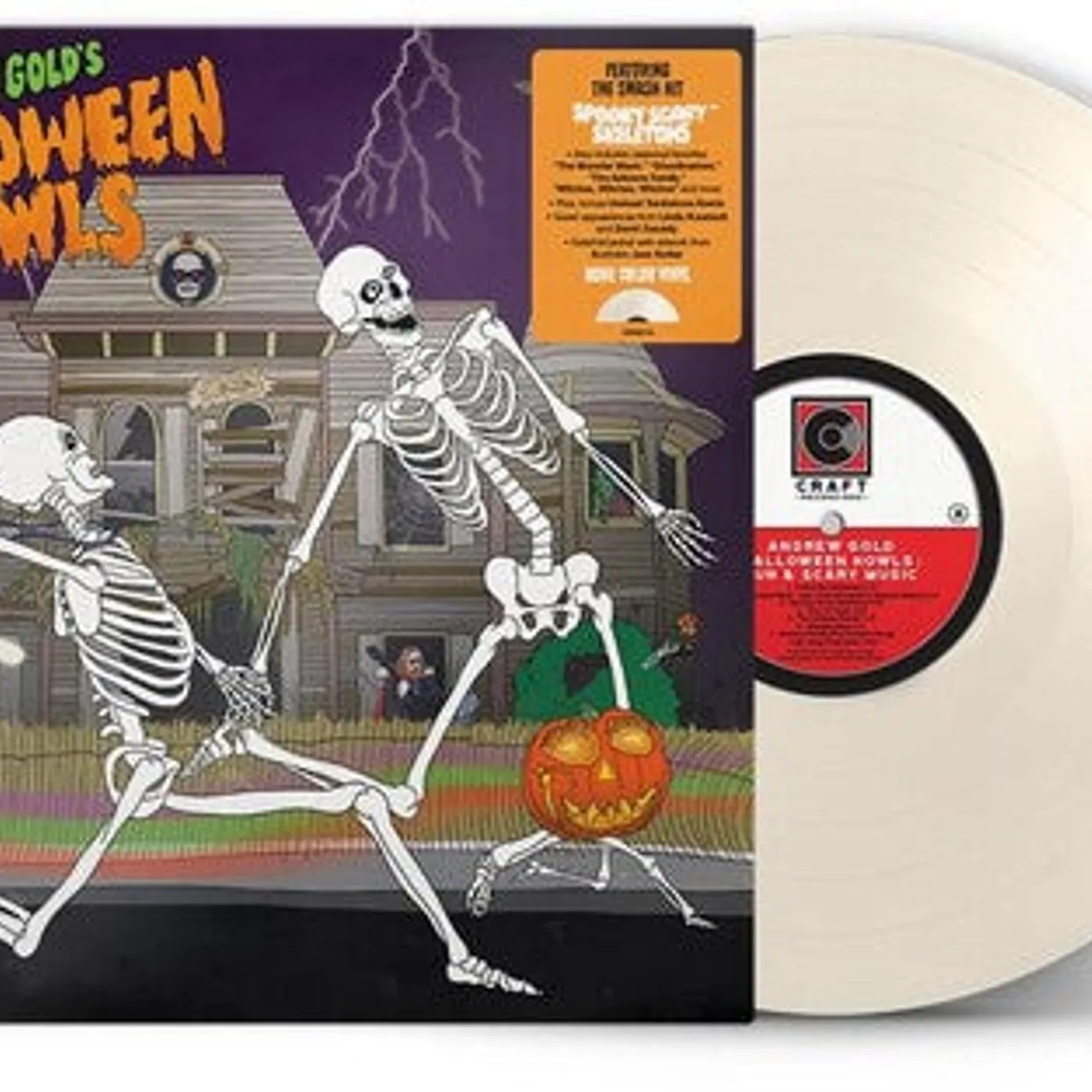 Andrew Gold LP Vinyl - Halloween Howls: Fun & Scary Music (Coloured Vinyl) (Dlx)